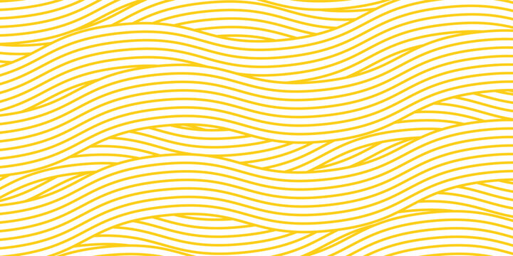 Texture of yellow instant noodles  pasta and spaghetti with geometric wavy lines.