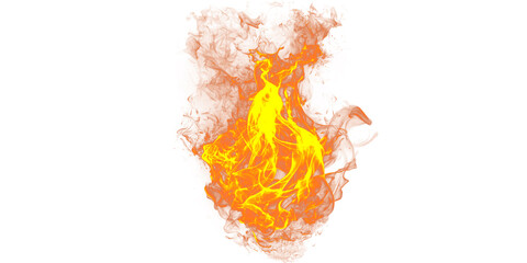 fire flames burning effect png isolated on transparent background © malik