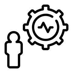 Obraz premium activity line icon