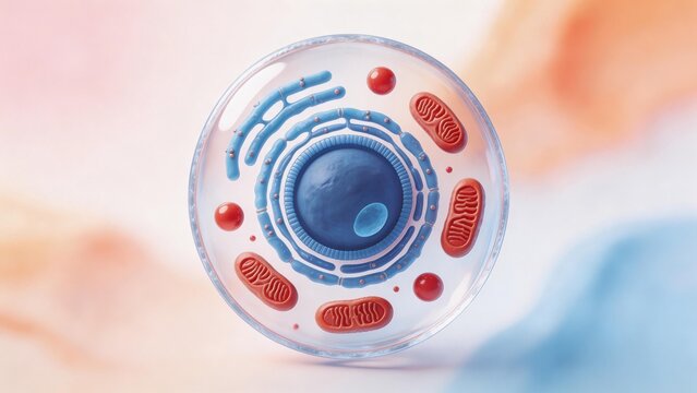 Cellular structure with organelles