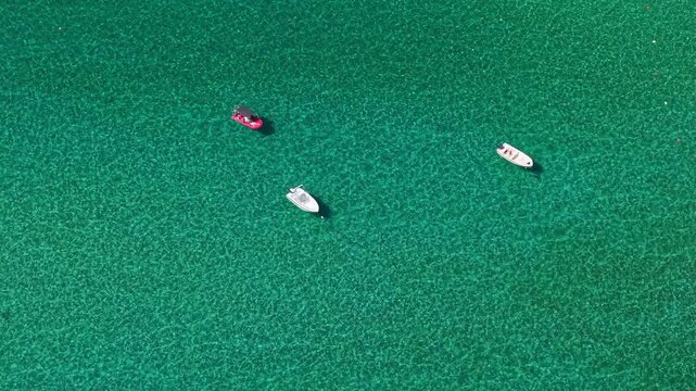Aerial View of Varkes Beach in Afytos, Chalkidiki, Greece