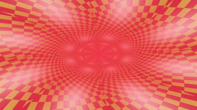 Mesmerizing crimson spiral tunnel abstract trippy geometric swirl dynamic concentric pattern vibrant rotating kaleidoscopic futuristic hallucination immersive rhythmic glowing circular cinematic 