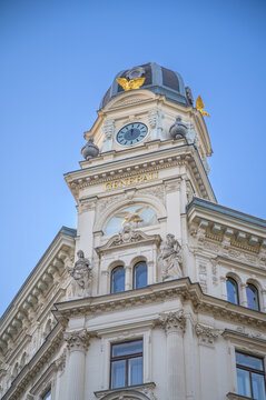 Vienna, Austria - May 2, 2026: Generali Building Architecture In Vienna, Austria