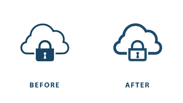 Set of web design vector icons for cloud computing internet technology network and communication concepts