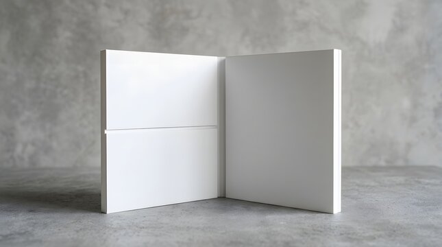 White two page booklet or brochure mockup