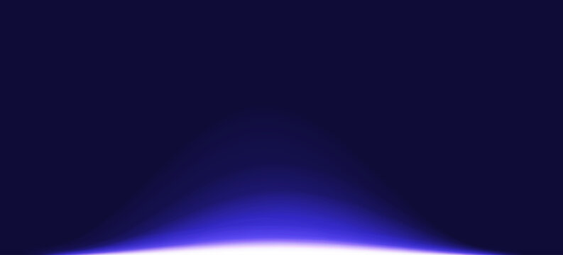 Blue audio waveform sound visualizer with glowing frequency waves on black background, abstract voice recording, music signal, equalizer and digital sound technology concept.
