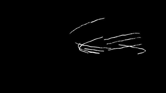 Paint Brush Scribble animation. Abstract Stroke Background, diagonal, spiral, multidirectional chaotic lines direction. Brush stroke black and white noise animation background. Crazy Hatching