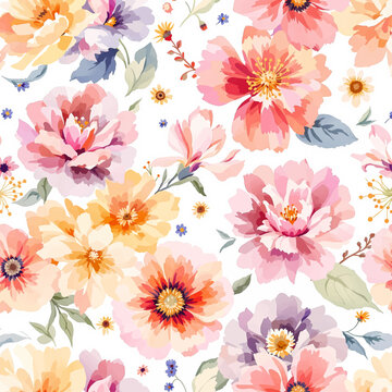 Bright blooming blossoms framing treasured memories with artistic beauty and timeless watercolor elegance.