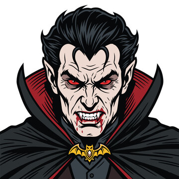 male Dracula vector image