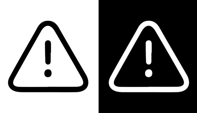 Warning Sign: A contrasting image of a warning sign, with its iconic exclamation mark, represents caution, danger, and crucial alerts.