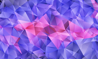 Obraz premium Abstract background polygon pattern low poly triangle shape. Vector multicolored gradient geometric abstract background of effect geometric triangles. Сrystalline structure, crystals, stained glass