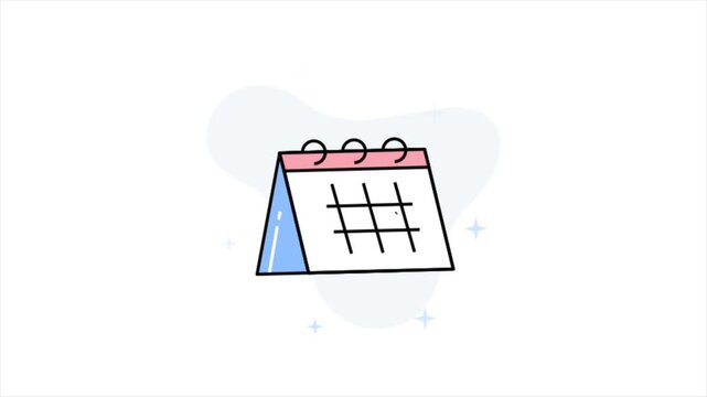 Calendar Animation MP4 file