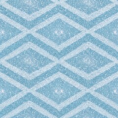 Fototapeta premium Shimmering Geometric Diamond Pattern with a Sparkling Blue Glitter Texture for Elegant Backgrounds and Festive Designs