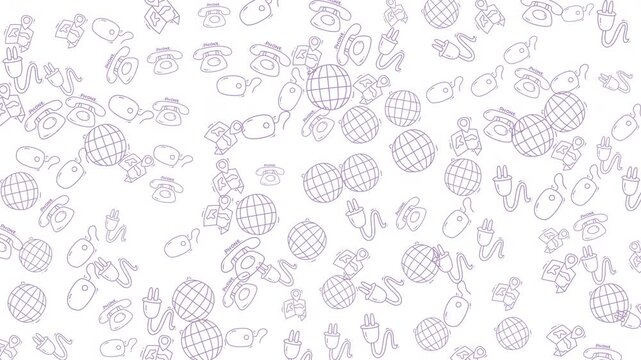 Repeating pattern of white outlined human faces, suitable for wallpaper, fabric design, prints, or social media backgrounds.