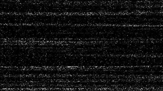 Analog tv static noise overlay, retro glitch effect, distorted signal texture for cinematic transitions and backgrounds