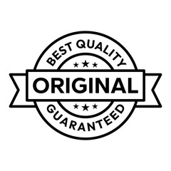 Fototapeta premium Original icon set. Original logo, label, badge, symbol, banner, stamp, circle, line, red, black, flat vector illustration isolated on white background. Original label for product packaging design.