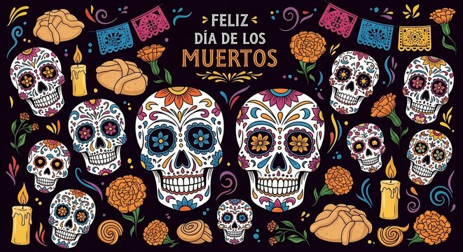 Day of the Dead sugar skulls.