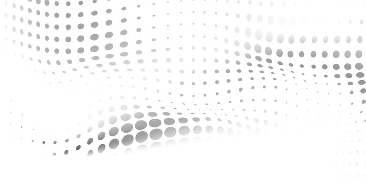 Grey white halftone modern bright art. Blurred pattern raster effect background. Abstract creative graphic template. Business style.