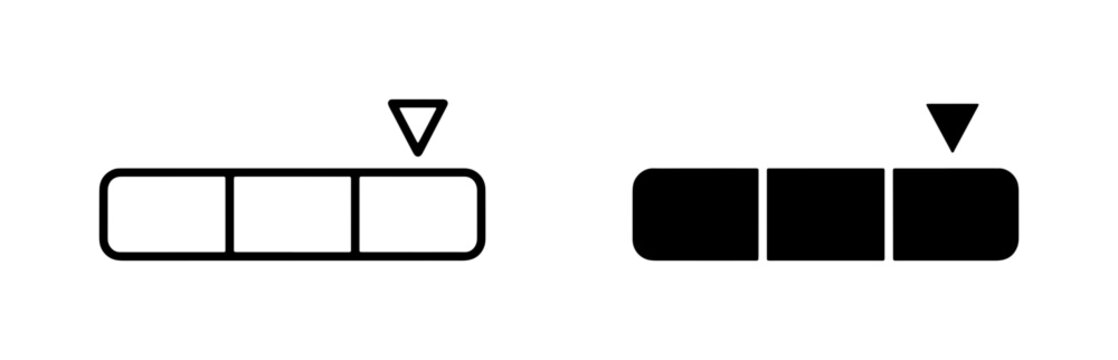 Progress Bar Icons, Step Indicator, Loading Status, UI Elements, Vector Set