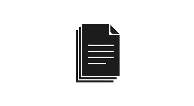 Stack of documents with lines of text, abstract representation