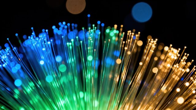 Colorful fiber optic cables
