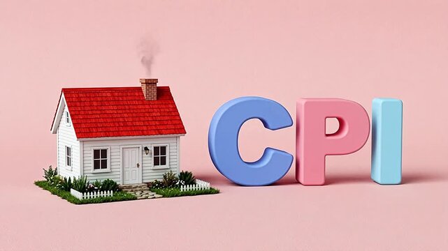Miniature house with CPI letters emphasizing modern aesthetics and minimalist design