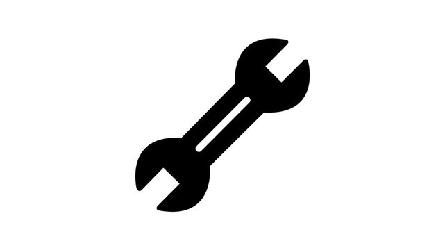 Wrench icon ,repair icon.gear, spanner, hammer repair of function.