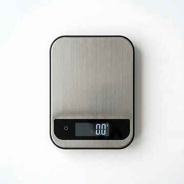 digital scale on white background