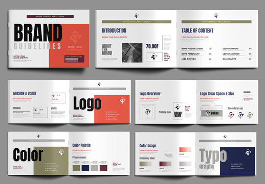 Brand Guideline Template for Corporate Identity Design