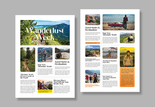 Modern Fashion Newsletter Template Layout