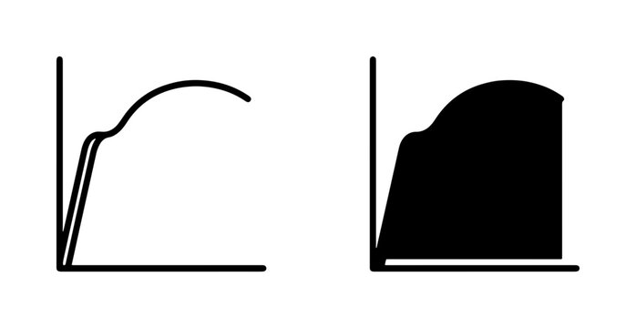 Vector Graph Icons: Data Analysis Charts, Performance Curves, and Business Growth Visualizations
