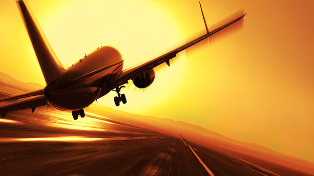 cockpit. Commercial airliner cutting through dramatic clouds, sunlight breaking through for a cinematic effect. event key visuals, club posters, designed for fitness apps and gym onboarding.
