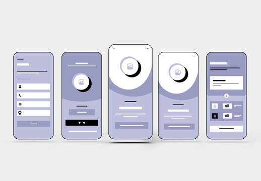 Mobile App Wireframe Template