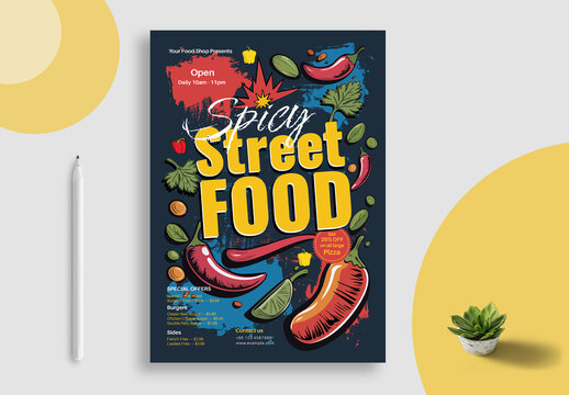 Street Food Flyer Layout