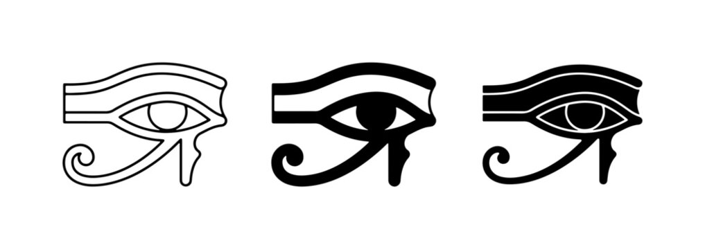 Egyptian Eye of Horus Symbols, Horus Eye Iconography, Ancient Egyptian Art