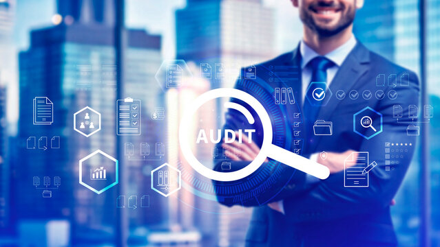 Audit concept. Business Audit check and evaluate financial statement, Financial auditing concept, Audit and Fraud Investigation