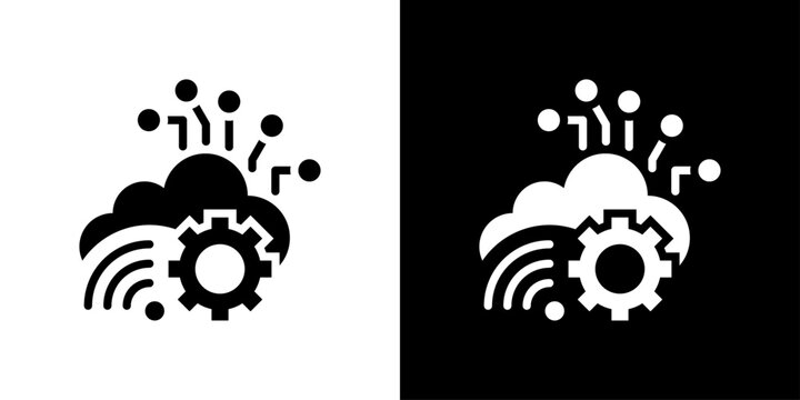 Iot Icon Sheet Black And White