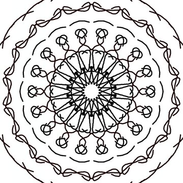 abstract round ornament