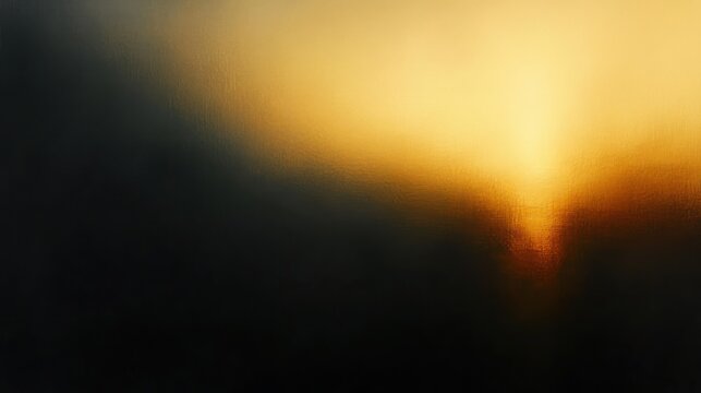 soft golden light bleeding through textured frosted glass over deep shadow, evoking calm and mystery