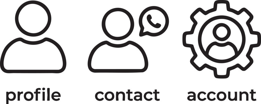 User Account Profile and Personal Contact Interface