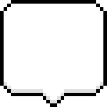 Simple speech bubble pixel art