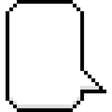 Simple speech bubble pixel art