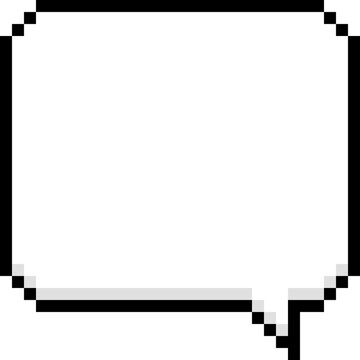 Simple speech bubble pixel art