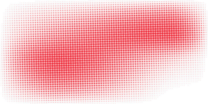 abstract simple big to small red dot pattern can be used background.