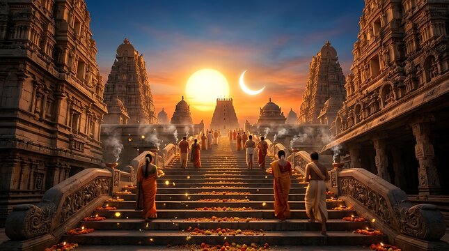 Mithuna Sankranti Festival Celebration at Ancient Hindu Temple