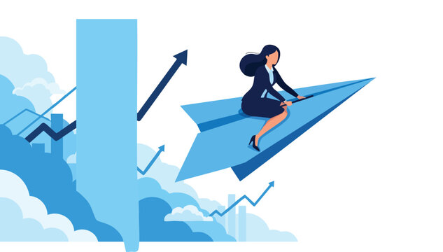 Visionary female executive driving exponential business growth and scaling market innovation through strategic agility