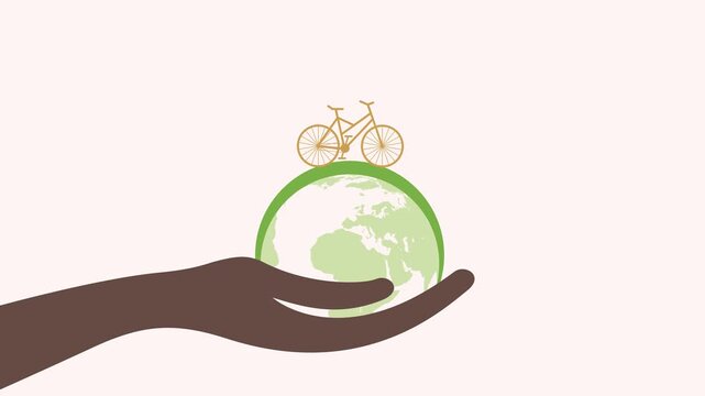 celebrate world bicycle day, healthy lifestyle, cycling and sports activity in nature, Environment preserve,