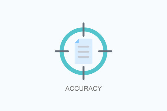 Accuracy Icon Or Logo Isolated Vector Illustration