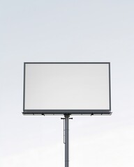 Obraz premium An empty billboard against a clear sky, ready for advertisements