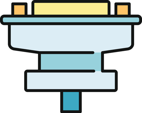 Dvi connector icon symbolizing data transfer and display technology